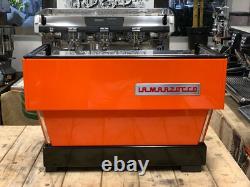La Marzocco Linea Classic 2 Group Orange Espresso Coffee Machine Maker Cafe Bar