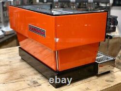 La Marzocco Linea Classic 2 Group Orange Espresso Coffee Machine Maker Cafe Bar