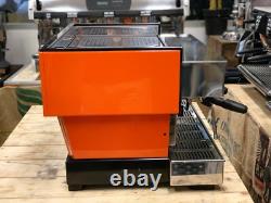 La Marzocco Linea Classic 2 Group Orange Espresso Coffee Machine Maker Cafe Bar