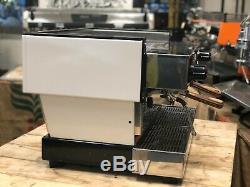 La Marzocco Linea Classic 2 Group White Timber Handles Espresso Coffee Machine