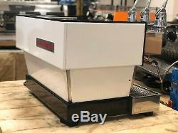 La Marzocco Linea Classic 2 Group White Timber Handles Espresso Coffee Machine