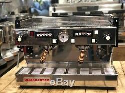 La Marzocco Linea Classic 2 Group White Timber Handles Espresso Coffee Machine