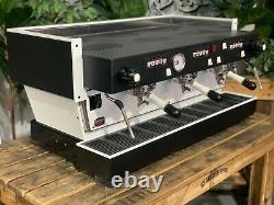 La Marzocco Linea Classic 3 Group Black & White Espresso Coffee Machine Custom