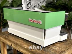 La Marzocco Linea Classic 3 Group Espresso Coffee Machine White & Green Custom