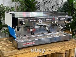 La Marzocco Linea Classic 3 Group White & Blue Espresso Coffee Machine