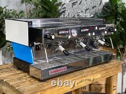 La Marzocco Linea Classic 3 Group White & Blue Espresso Coffee Machine