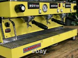 La Marzocco Linea Classic 3 Group Yellow Espresso Coffee Machine Custom Barista