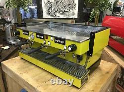 La Marzocco Linea Classic 3 Group Yellow Espresso Coffee Machine Maker Cafe