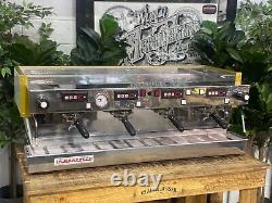 La Marzocco Linea Classic 4 Group Espresso Coffee Machine White & Gold Barista