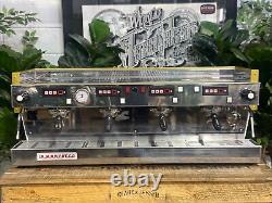 La Marzocco Linea Classic 4 Group Espresso Coffee Machine White & Gold Barista