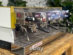 La Marzocco Linea Classic 4 Group Espresso Coffee Machine White & Gold Barista