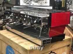 La Marzocco Linea Classic 4 Group Red Chronos Touchpads Espresso Coffee Machine