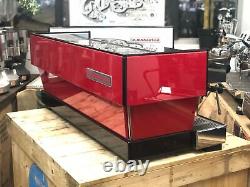 La Marzocco Linea Classic 4 Group Red Chronos Touchpads Espresso Coffee Machine
