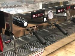 La Marzocco Linea Classic 4 Group Red Chronos Touchpads Espresso Coffee Machine