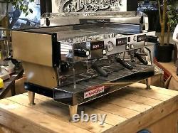 La Marzocco Linea Classic Av 3 Group Golden Brown Espresso Coffee Machine Cafe