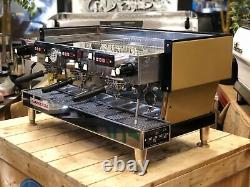 La Marzocco Linea Classic Av 3 Group Golden Brown Espresso Coffee Machine Cafe