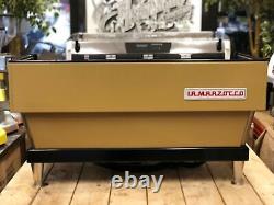 La Marzocco Linea Classic Av 3 Group Golden Brown Espresso Coffee Machine Cafe