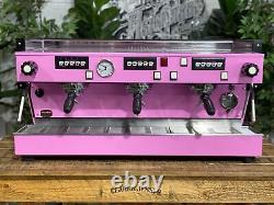 La Marzocco Linea Classic Contemporary Pink 3 Group Espresso Coffee Machine Cafe