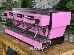 La Marzocco Linea Classic Contemporary Pink 3 Group Espresso Coffee Machine Cafe