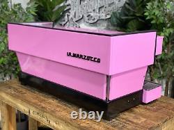 La Marzocco Linea Classic Contemporary Pink 3 Group Espresso Coffee Machine Cafe