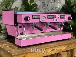 La Marzocco Linea Classic Contemporary Pink 3 Group Espresso Coffee Machine Cafe