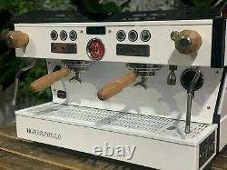 La Marzocco Linea Pb 2 Group Black & White & Timber Espresso Coffee Machine
