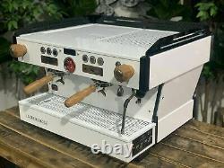 La Marzocco Linea Pb 2 Group Black & White & Timber Espresso Coffee Machine