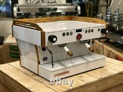 La Marzocco Linea Pb 2 Group Custom White & Gold Espresso Coffee Machine