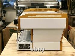 La Marzocco Linea Pb 2 Group Custom White & Gold Espresso Coffee Machine