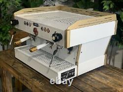 La Marzocco Linea Pb 2 Group Custom White & Gold Espresso Coffee Machine Custom