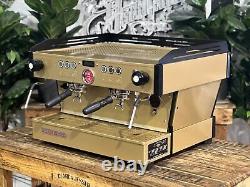 La Marzocco Linea Pb 2 Group Espresso Coffee Machine Gold & Black Commercial Bar