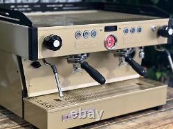 La Marzocco Linea Pb 2 Group Espresso Coffee Machine Gold & Black Commercial Bar