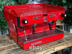 La Marzocco Linea Pb 2 Group Red With Pesado Handles Espresso Coffee Machine