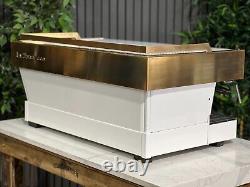 La Marzocco Linea Pb 3 Group Espresso Coffee Machine White & Gold Commercial