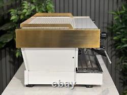 La Marzocco Linea Pb 3 Group Espresso Coffee Machine White & Gold Commercial