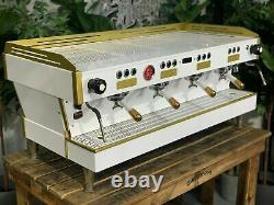 La Marzocco Linea Pb 4 Group White & Gold Handles Espresso Coffee Machine Cafe