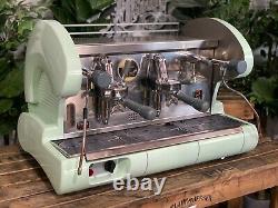 La Pavoni Bar S Lever 2 Group Green Espresso Coffee Machine Commercial Cafe Bar