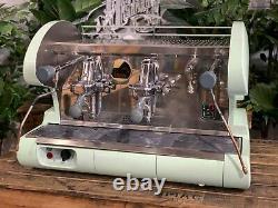 La Pavoni Bar S Lever 2 Group Green Espresso Coffee Machine Commercial Cafe Bar