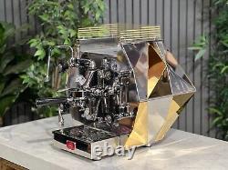 La Pavoni Diamantina 1 Group Espresso Coffee Machine Brand New Stainless & Gold