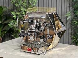 La Pavoni Diamantina 1 Group Espresso Coffee Machine Brand New Stainless & Gold