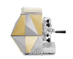 La Pavoni Diamantina 1 Group Espresso Coffee Machine Brand New Stainless & Gold