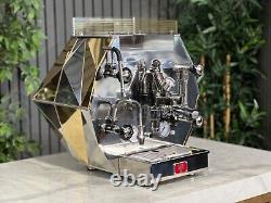 La Pavoni Diamantina 1 Group Espresso Coffee Machine Brand New Stainless & Gold