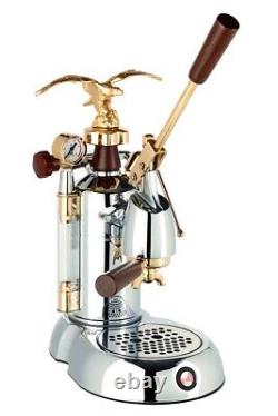 La Pavoni Expo 1 Group Leva Gold Brand New Espresso Coffee Machine Domestic Cafe