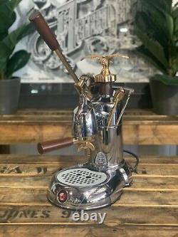 La Pavoni Expo 1 Group Leva Gold Brand New Espresso Coffee Machine Domestic Cafe