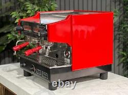 La Pavoni P/tre Compact 2 Group Espresso Coffee Machine Red Commercial Cafe Cart