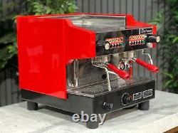 La Pavoni P/tre Compact 2 Group Espresso Coffee Machine Red Commercial Cafe Cart