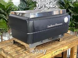 La San Marco 80e Liscea 2 Group Matte Black Espresso Coffee Machine Commercial