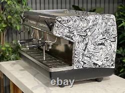 Nuova Simonelli Appia II 2 Group Espresso Coffee Machine Black Commercial Cafe