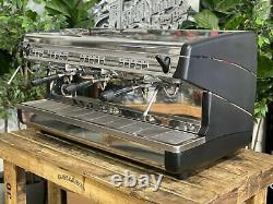 Nuova Simonelli Appia II 3 Group Black Espresso Coffee Machine Commercial Cafe