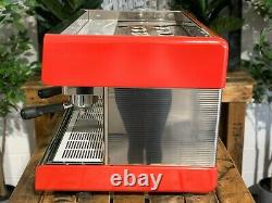Nuova Simonelli Program Semi Automatic 2 Group Red Espresso Coffee Machine Cafe